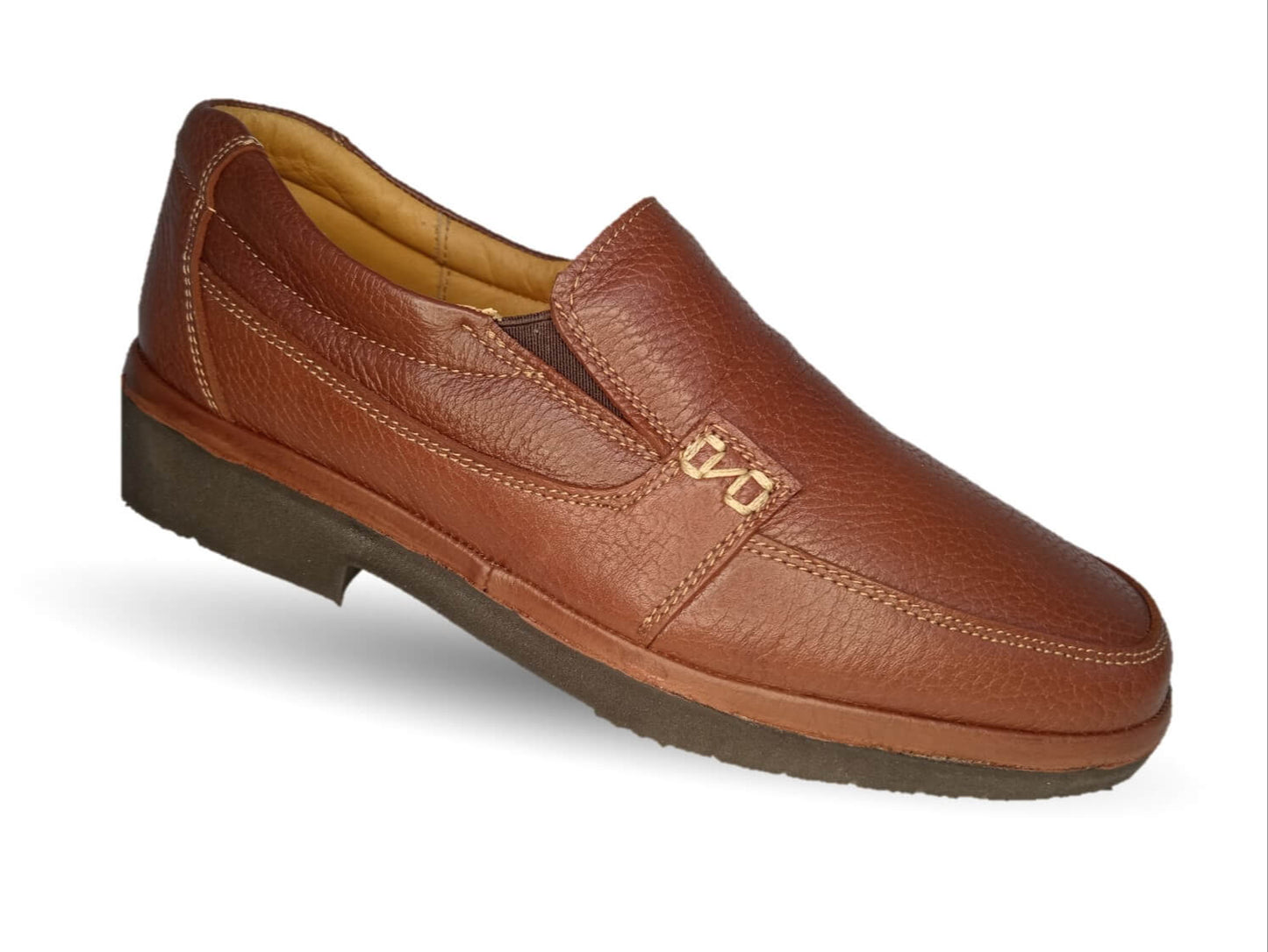 Zapato de Confort para pie diabético de piel de cordero con Shock Point Paceño 721 Tinto para hombre