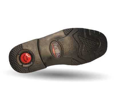 Zapato de Confort tipo Bota para pie diabético de piel de cordero con Shock Point Paceño 726 Negro para hombre