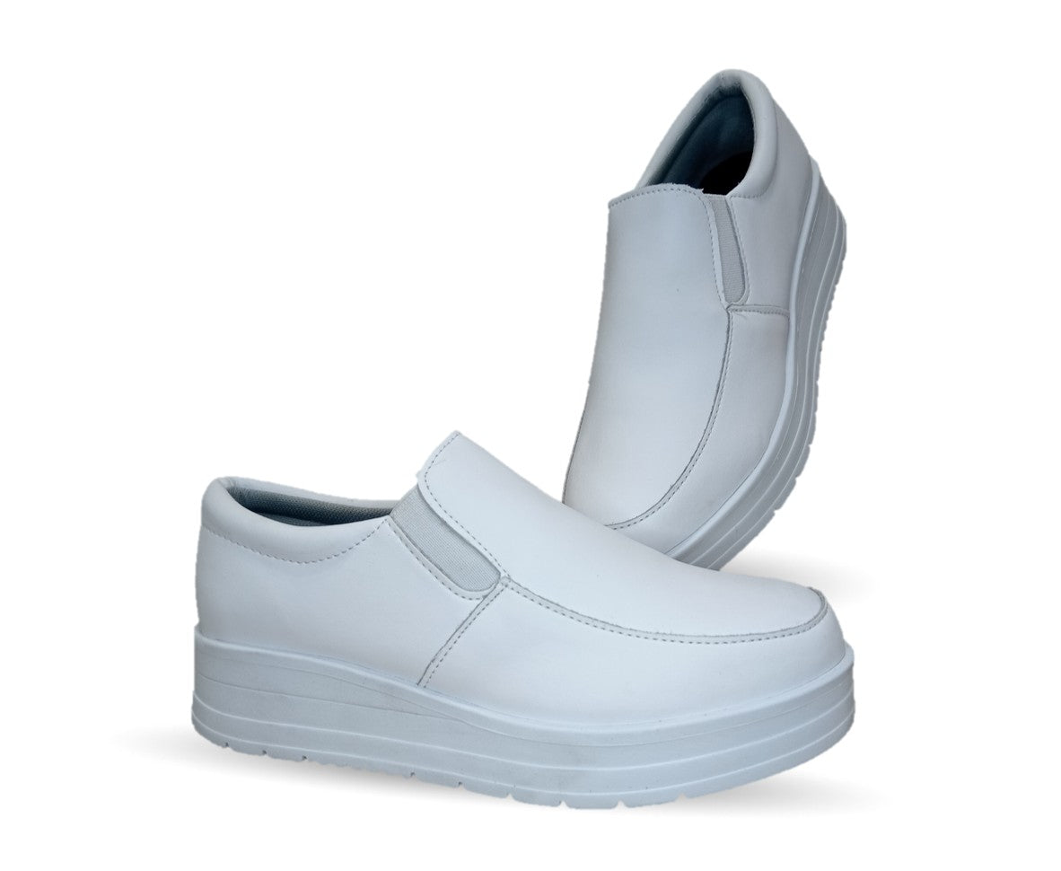 Calzado Casual y de Servicio de piel Pals 400 Blanco para mujer