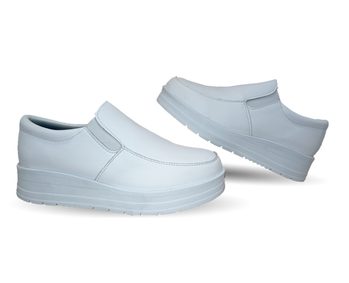 Calzado Casual y de Servicio de piel Pals 400 Blanco para mujer