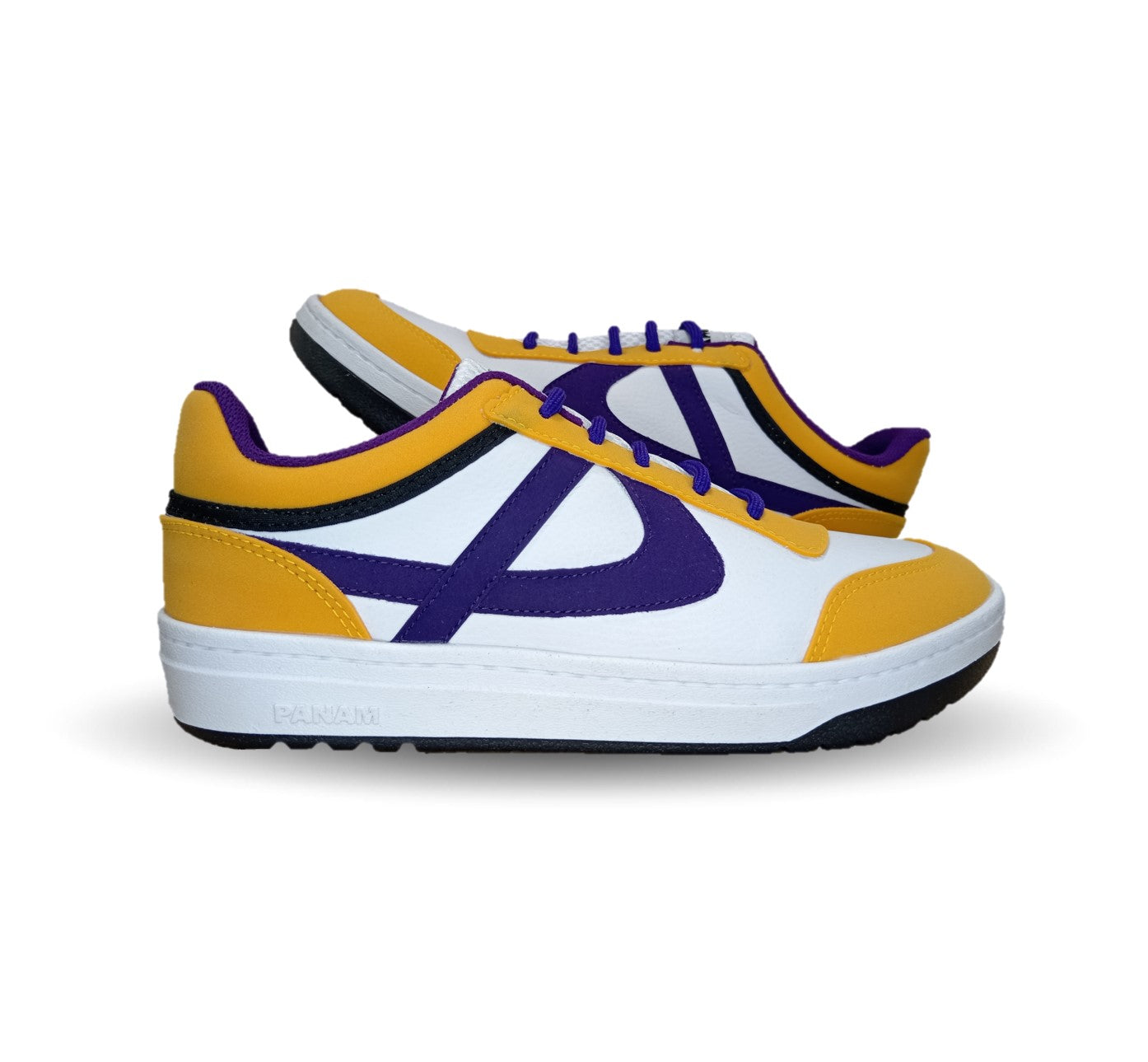 Tenis Urbano Panam 1125 Blanco/Amarillo para hombre