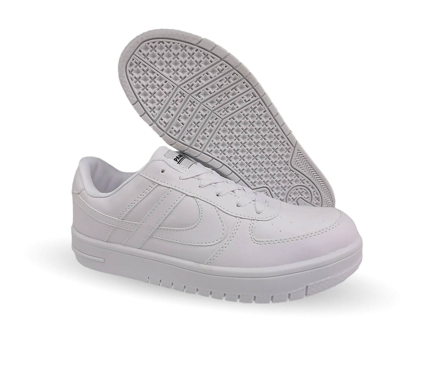 Tenis Urbano y Escolar Panam 290 Blanco Unisex para mujer y hombre