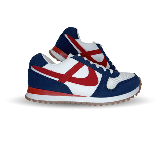 Tenis Deportivo Jogger Panam 312 Azul/Blanco/Rojo para hombre