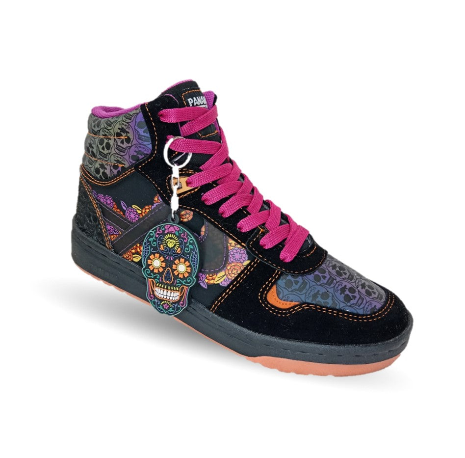 Tenis Urbano tipo Bota Panam 55 Negro Unisex para hombre y mujer