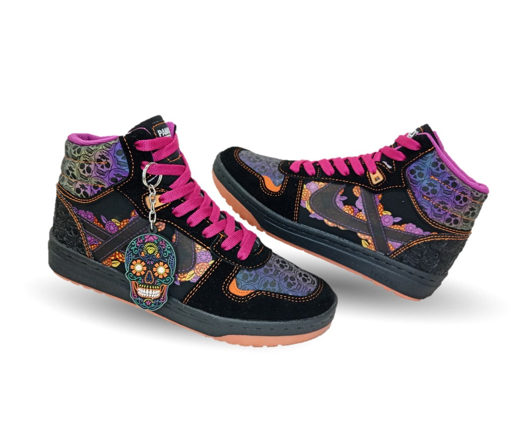 Tenis Urbano tipo Bota Panam 55 Negro Unisex para hombre y mujer