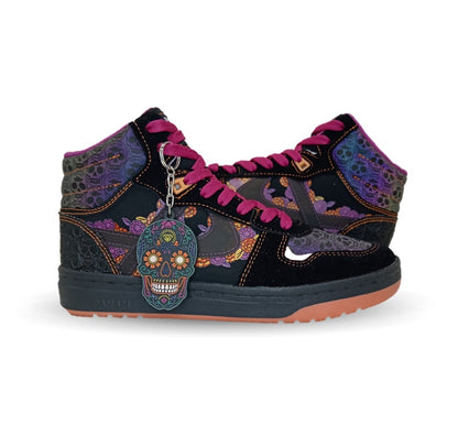 Tenis Urbano tipo Bota Panam 55 Negro Unisex para hombre y mujer