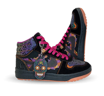 Tenis Urbano tipo Bota Panam 55 Negro Unisex para hombre y mujer