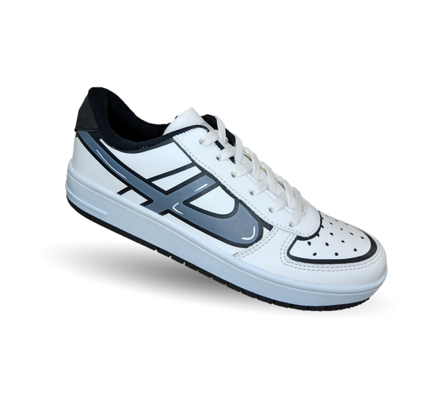 Tenis Urbano Panam 662 Blanco/Negro Unisex para mujer y hombre