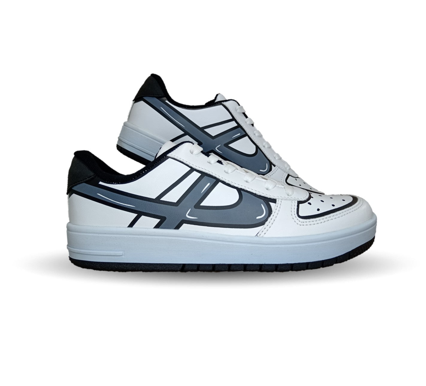 Tenis Urbano Panam 662 Blanco/Negro Unisex para mujer y hombre