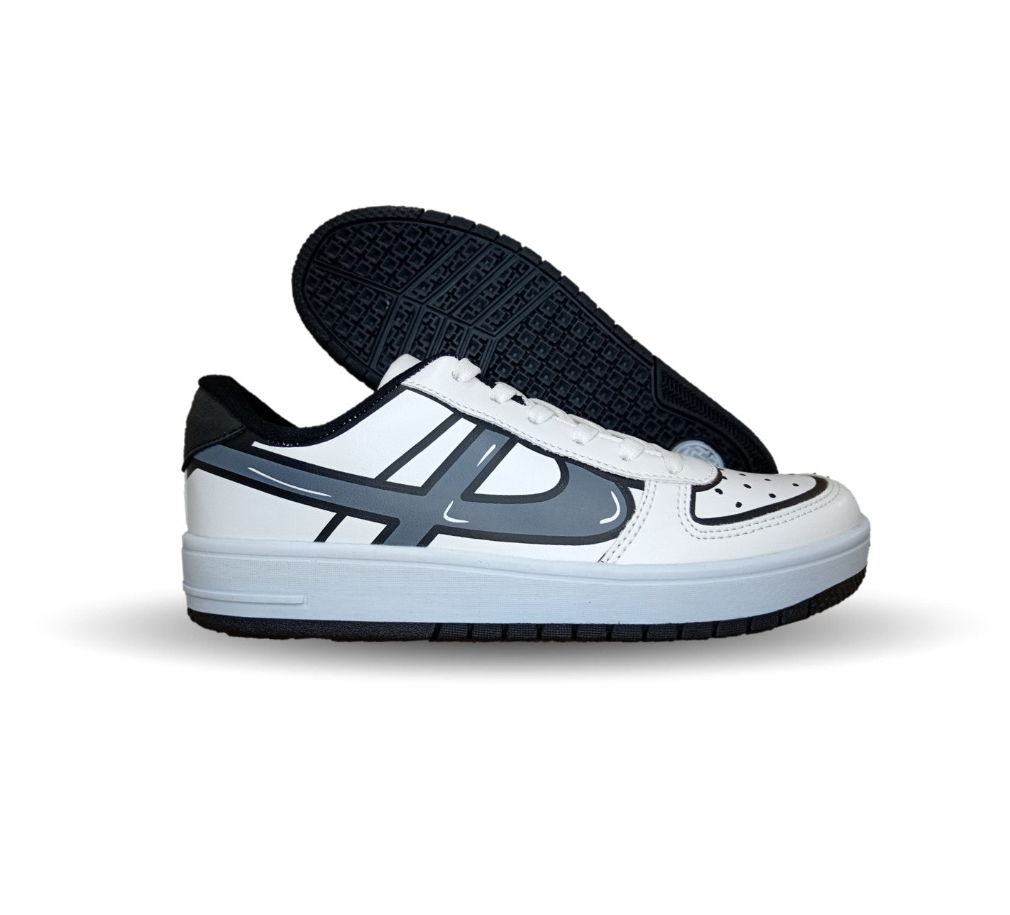 Tenis Urbano Panam 662 Blanco/Negro Unisex para mujer y hombre