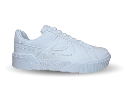 Tenis Urbano y Escolar Panam 676 Blanco Unisex para joven y mujer
