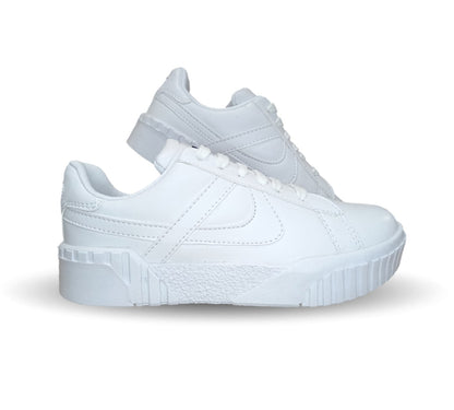 Tenis Urbano y Escolar Panam 676 Blanco Unisex para joven y mujer