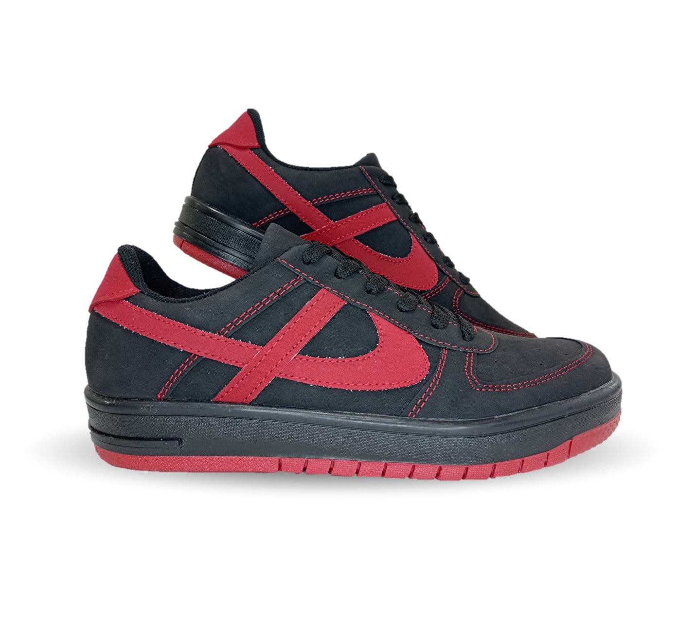 Tenis Urbano Panam 699 Negro/Rojo para hombre