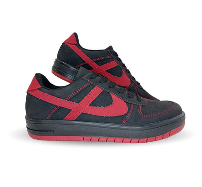 Tenis Urbano Panam 699 Negro/Rojo para hombre