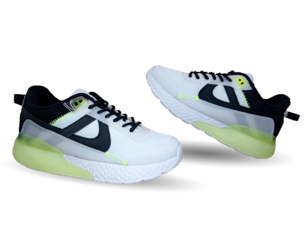 Tenis Deportivo y Casual Panam 743 Blanco/Negro para mujer