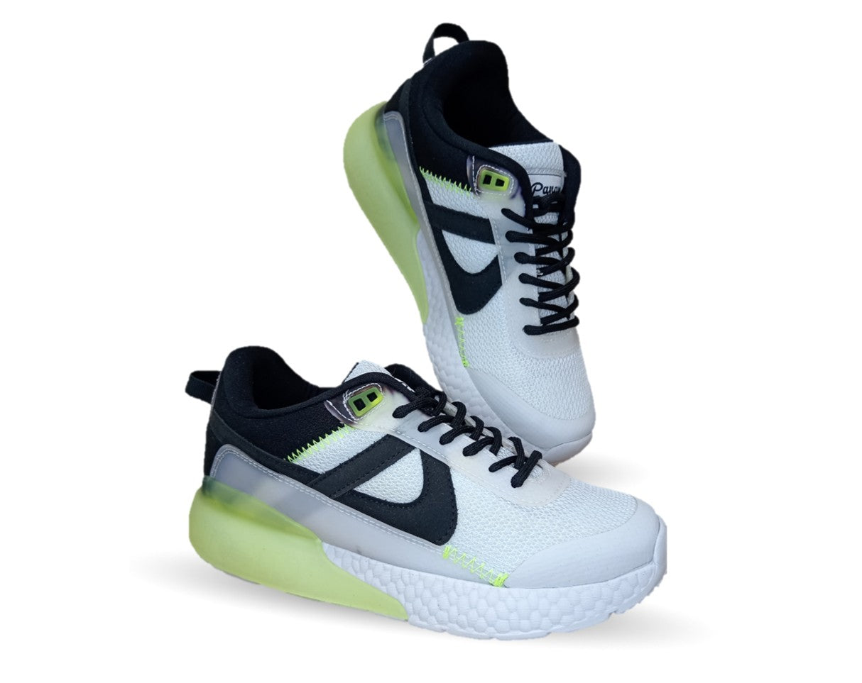 Tenis Deportivo y Casual Panam 743 Blanco/Negro para mujer