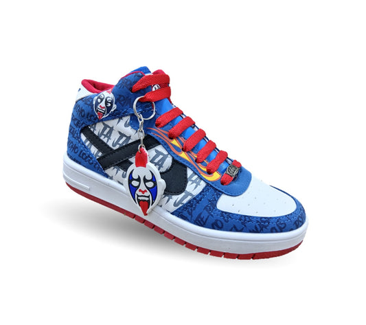 Tenis Urbano tipo Bota Panam 824 Blanco/Azul/Rojo Unisex para joven, mujer y hombre
