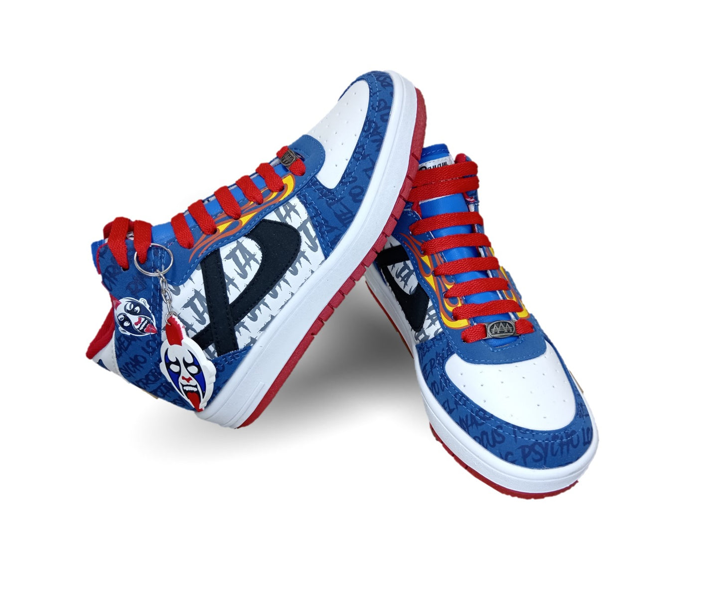 Tenis Urbano tipo Bota Panam 824 Blanco/Azul/Rojo Unisex para joven, mujer y hombre