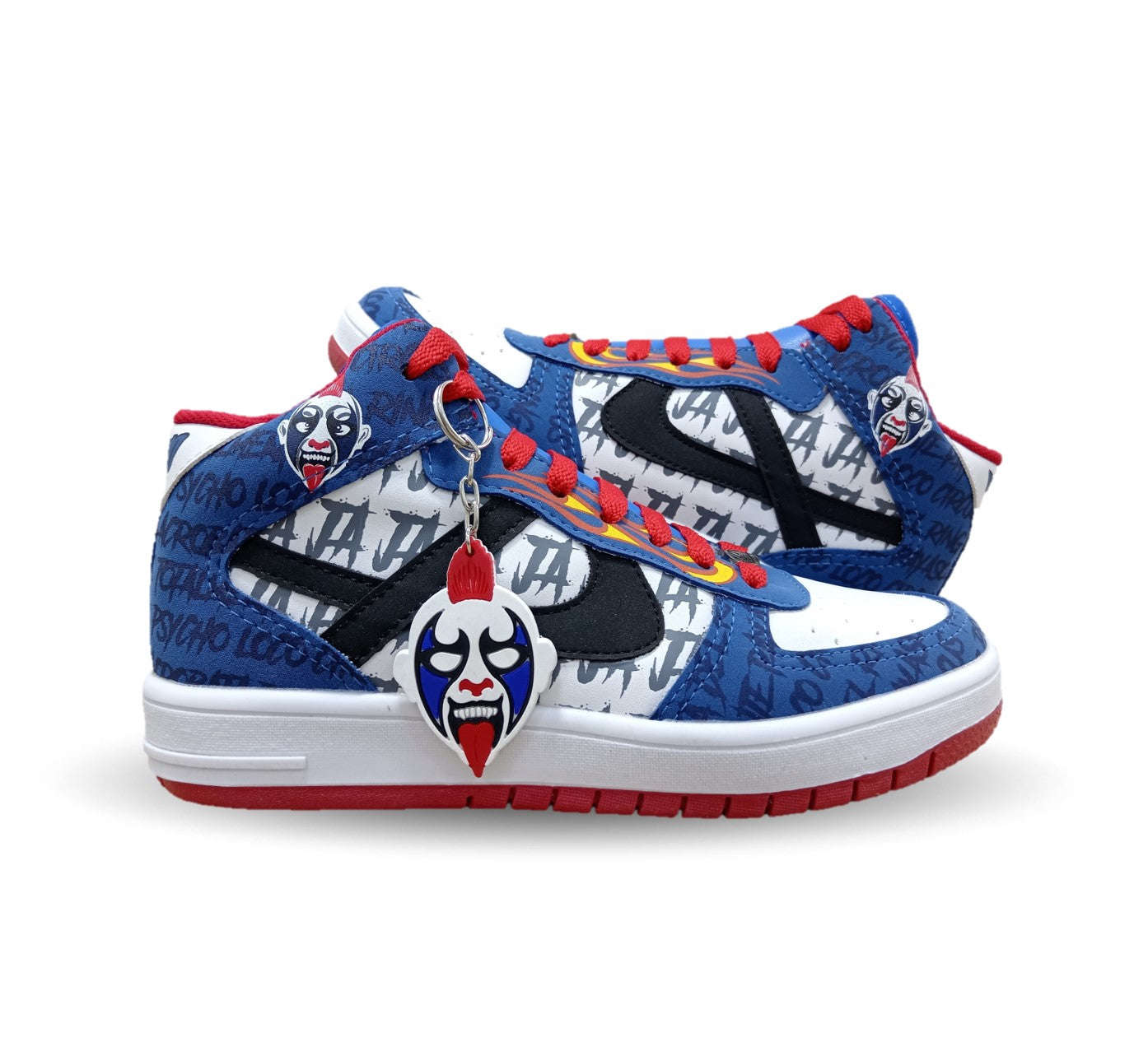 Tenis Urbano tipo Bota Panam 824 Blanco/Azul/Rojo Unisex para joven, mujer y hombre