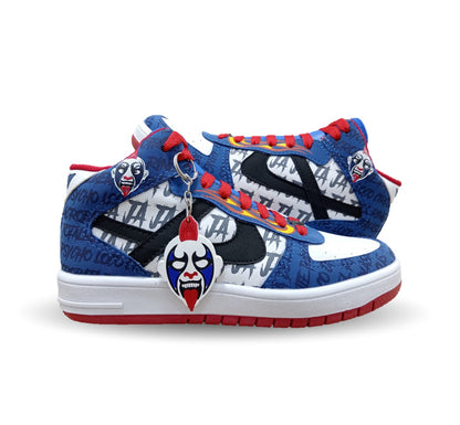 Tenis Urbano tipo Bota Panam 824 Blanco/Azul/Rojo Unisex para joven, mujer y hombre