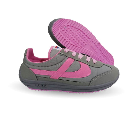 Tenis Urbano Panam 84 Gris/Rosa para mujer