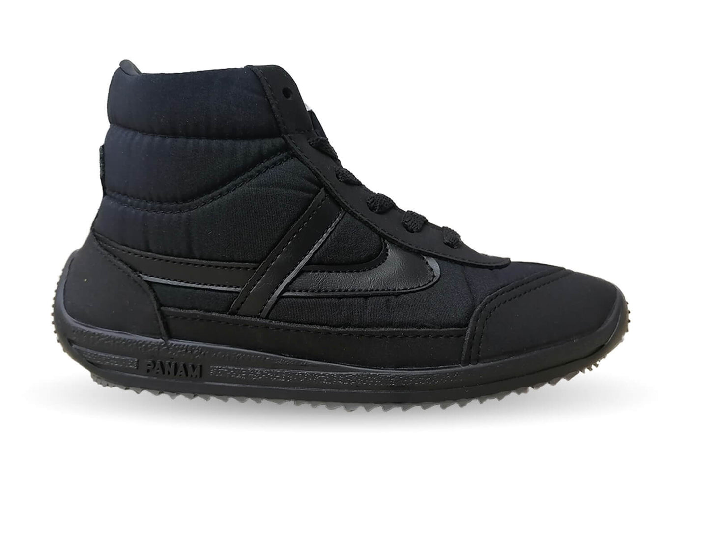 Tenis Urbano tipo Bota Panam 85 Negro Unisex para mujer y hombre
