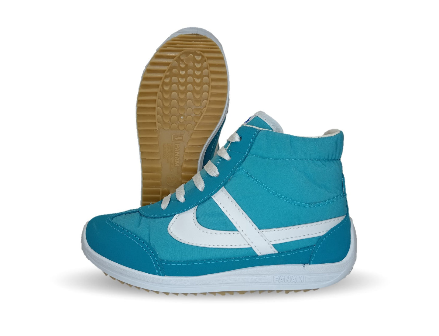 Tenis Urbano tipo Bota Panam 85 Turquesa para mujer
