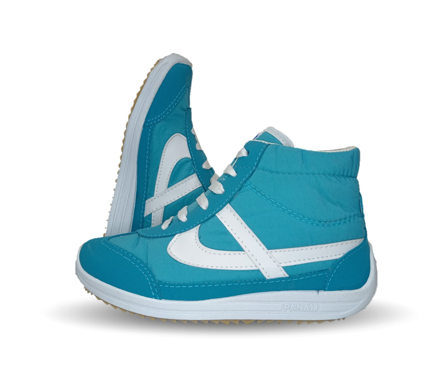Tenis Urbano tipo Bota Panam 85 Turquesa para mujer