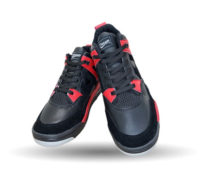 Tenis Urbano tipo Bota Panam 897 Negro/Rojo Unisex para hombre y mujer