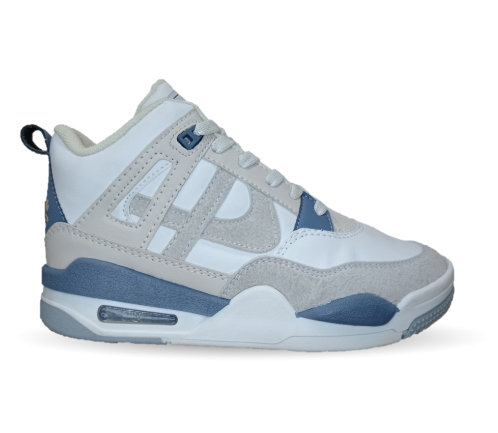 Tenis Urbano tipo Bota Panam 897 Ostión/Azul Unisex para hombre y mujer