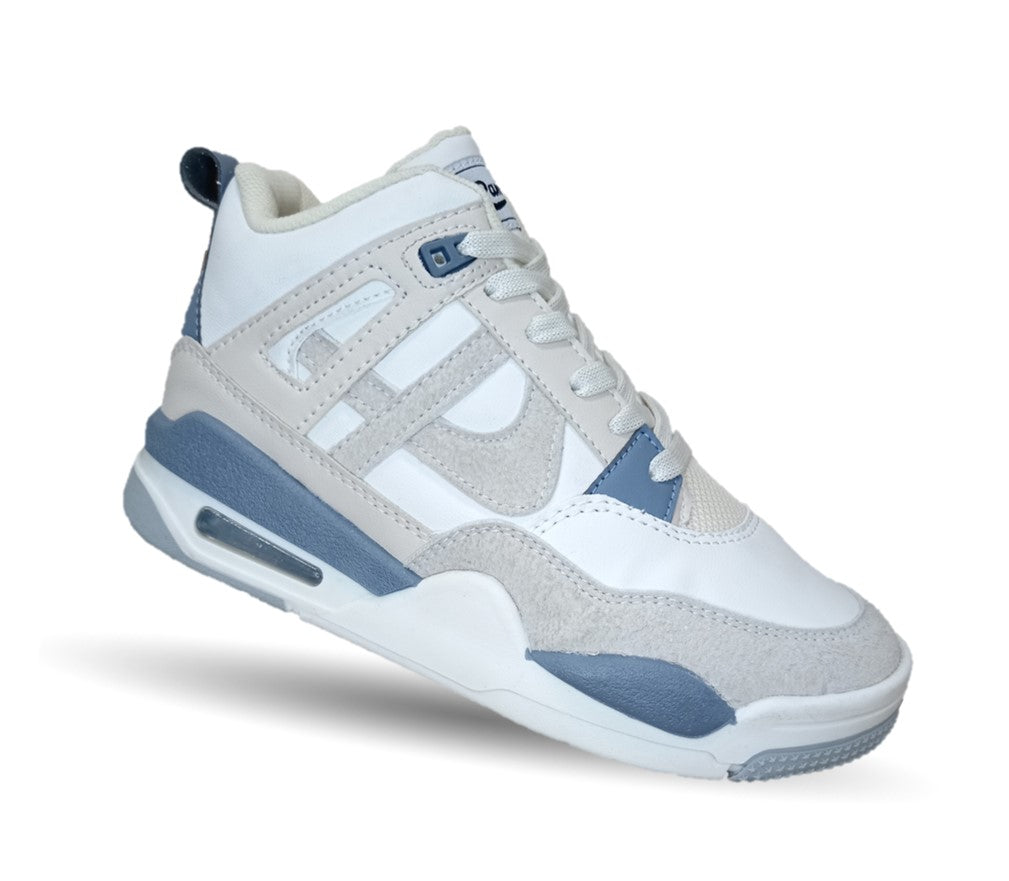 Tenis Urbano tipo Bota Panam 897 Ostión/Azul Unisex para hombre y mujer