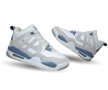 Tenis Urbano tipo Bota Panam 897 Ostión/Azul Unisex para hombre y mujer