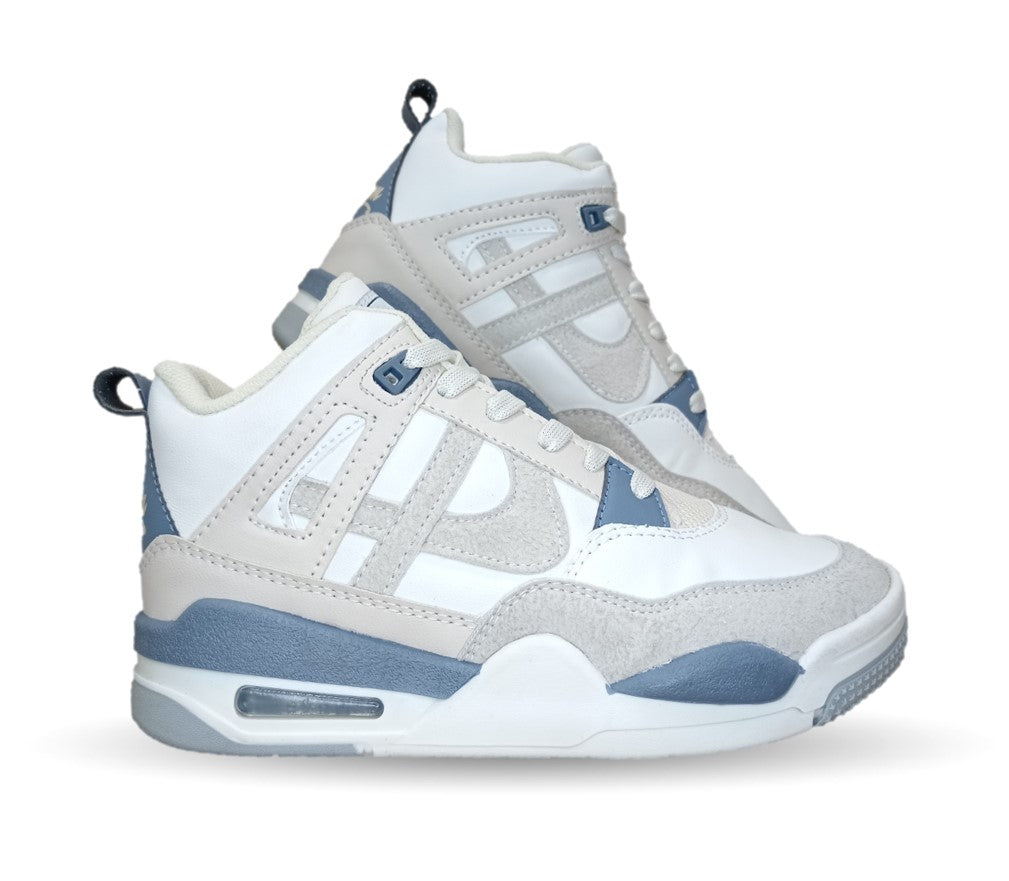 Tenis Urbano tipo Bota Panam 897 Ostión/Azul Unisex para hombre y mujer