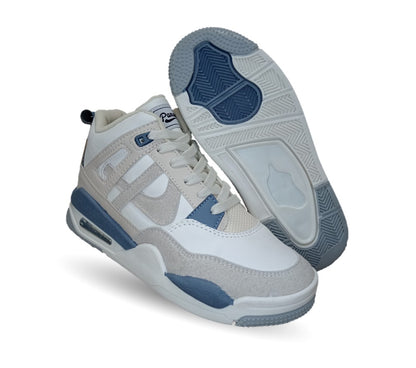 Tenis Urbano tipo Bota Panam 897 Ostión/Azul Unisex para hombre y mujer