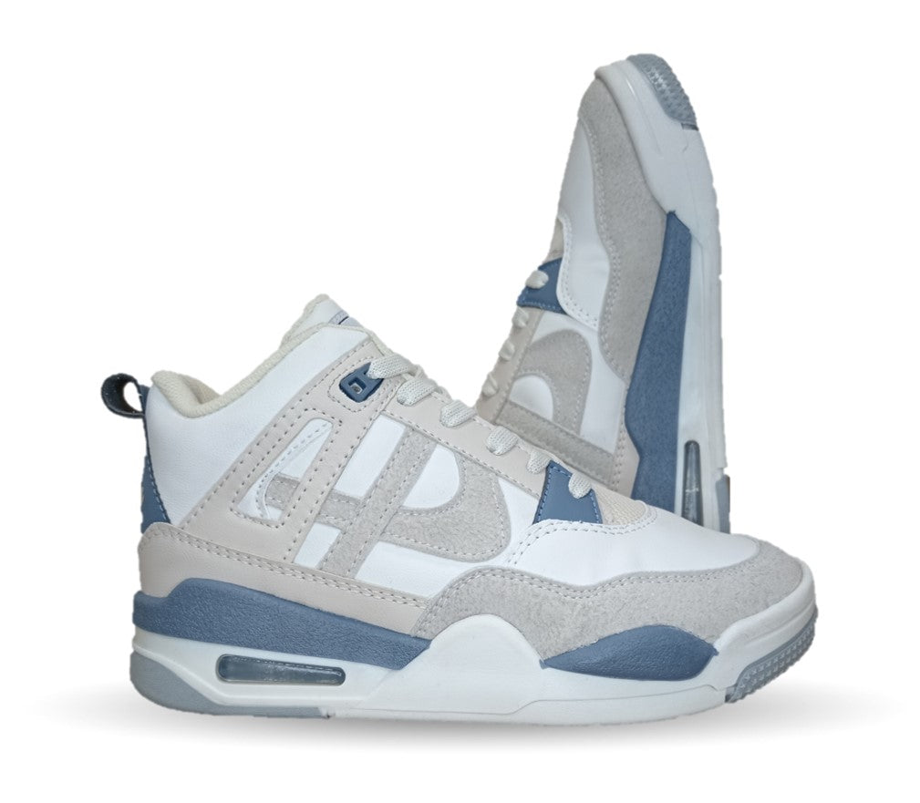 Tenis Urbano tipo Bota Panam 897 Ostión/Azul Unisex para hombre y mujer