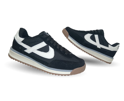 Tenis Urbano Panam 914 Negro/Blanco Unisex para hombre y mujer