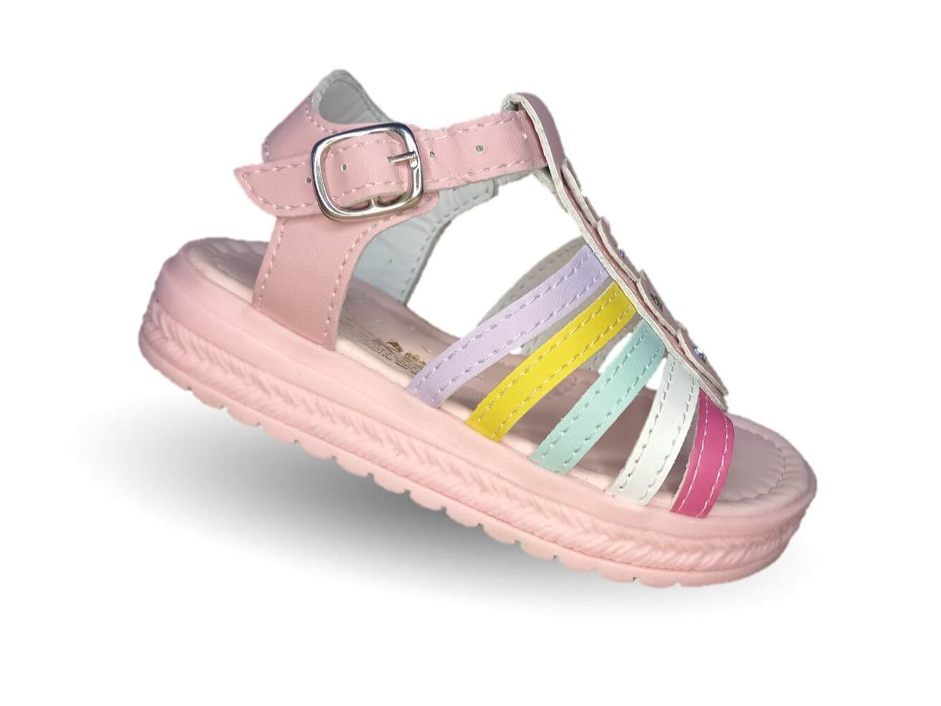 Sandalia con hebilla Peke Kids 184 Rosa para niña