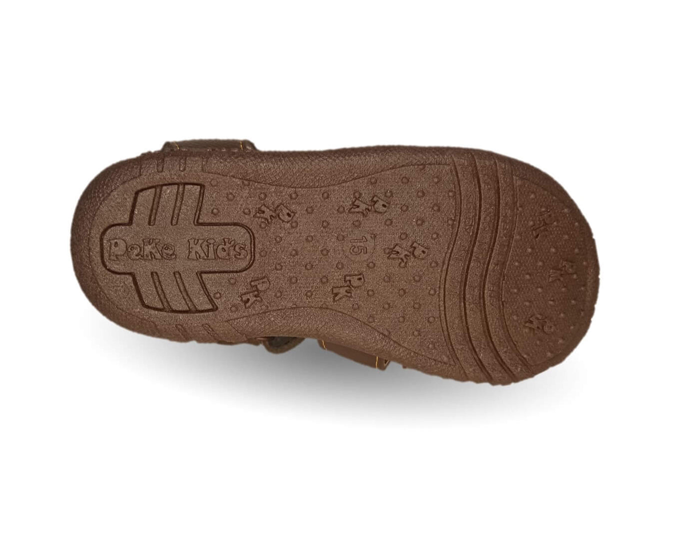 Sandalia con contactel Peke Kids 255 Café para niño