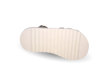 Sandalia con hebilla Peke Kids 296 Plata para niña