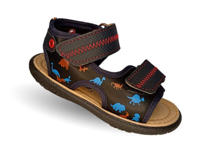 Sandalia con contactel Peke Kids 329 Negro para niño