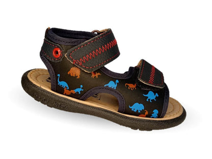 Sandalia con contactel Peke Kids 329 Negro para niño