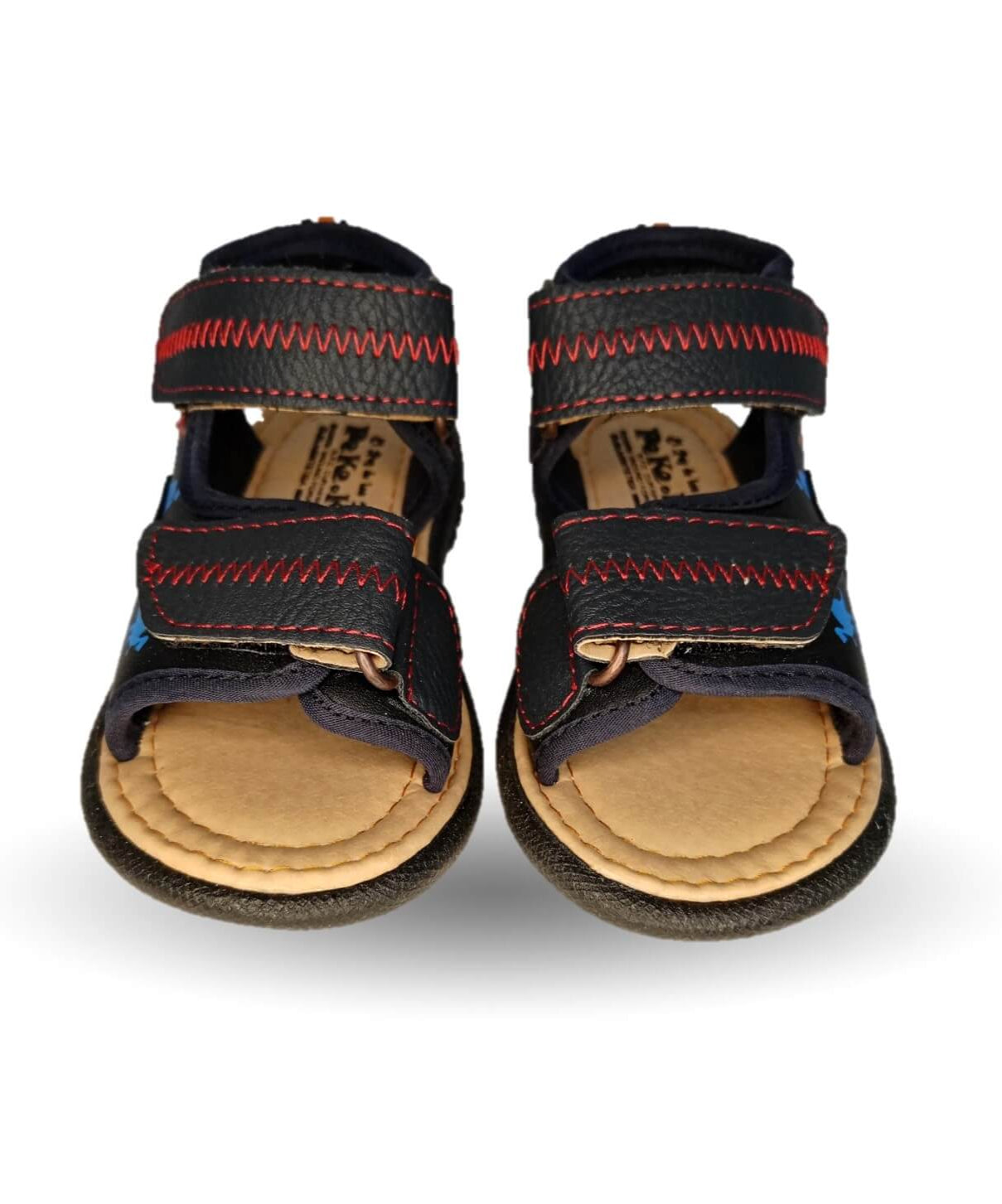 Sandalia con contactel Peke Kids 329 Negro para niño