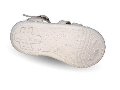 Sandalia con hebilla Peke Kids 601 Blanco para niña