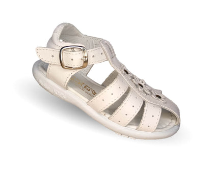 Sandalia con hebilla Peke Kids 601 Blanco para niña