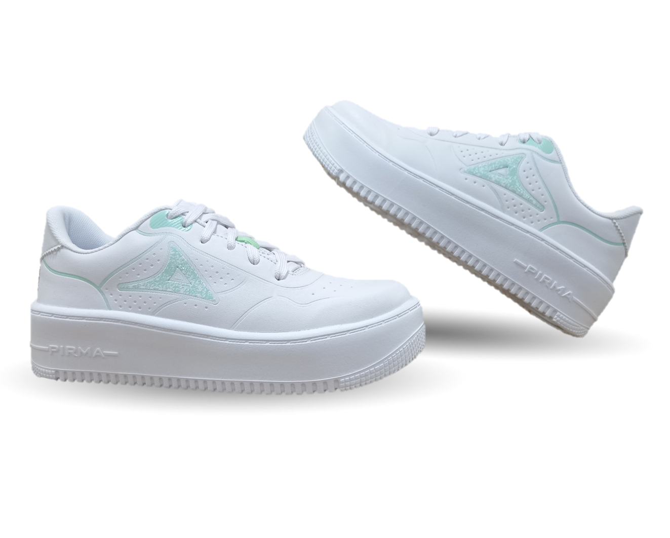 Tenis Urbano Pirma 5534 Blanco/Verde para mujer