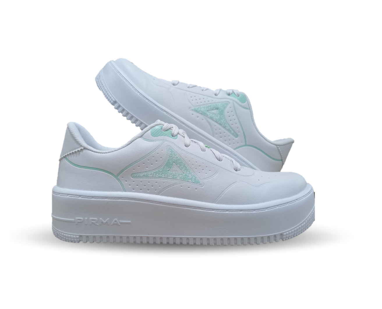 Tenis Urbano Pirma 5534 Blanco/Verde para mujer