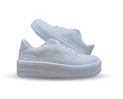 Tenis Urbano Pirma 5534 Blanco/Verde para mujer