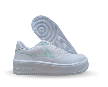Tenis Urbano Pirma 5534 Blanco/Verde para mujer