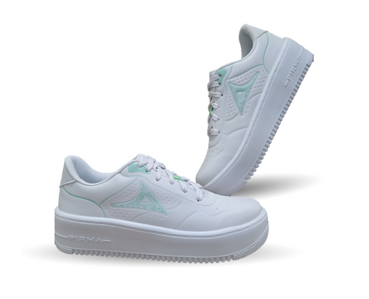 Tenis Urbano Pirma 5534 Blanco/Verde para mujer