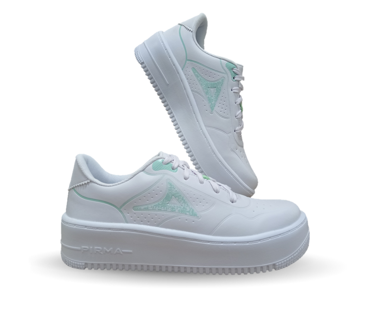 Tenis Urbano Pirma 5534 Blanco/Verde para mujer